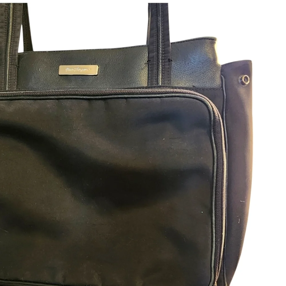 Norma Thompson Large Black Traveler Laptop Bag